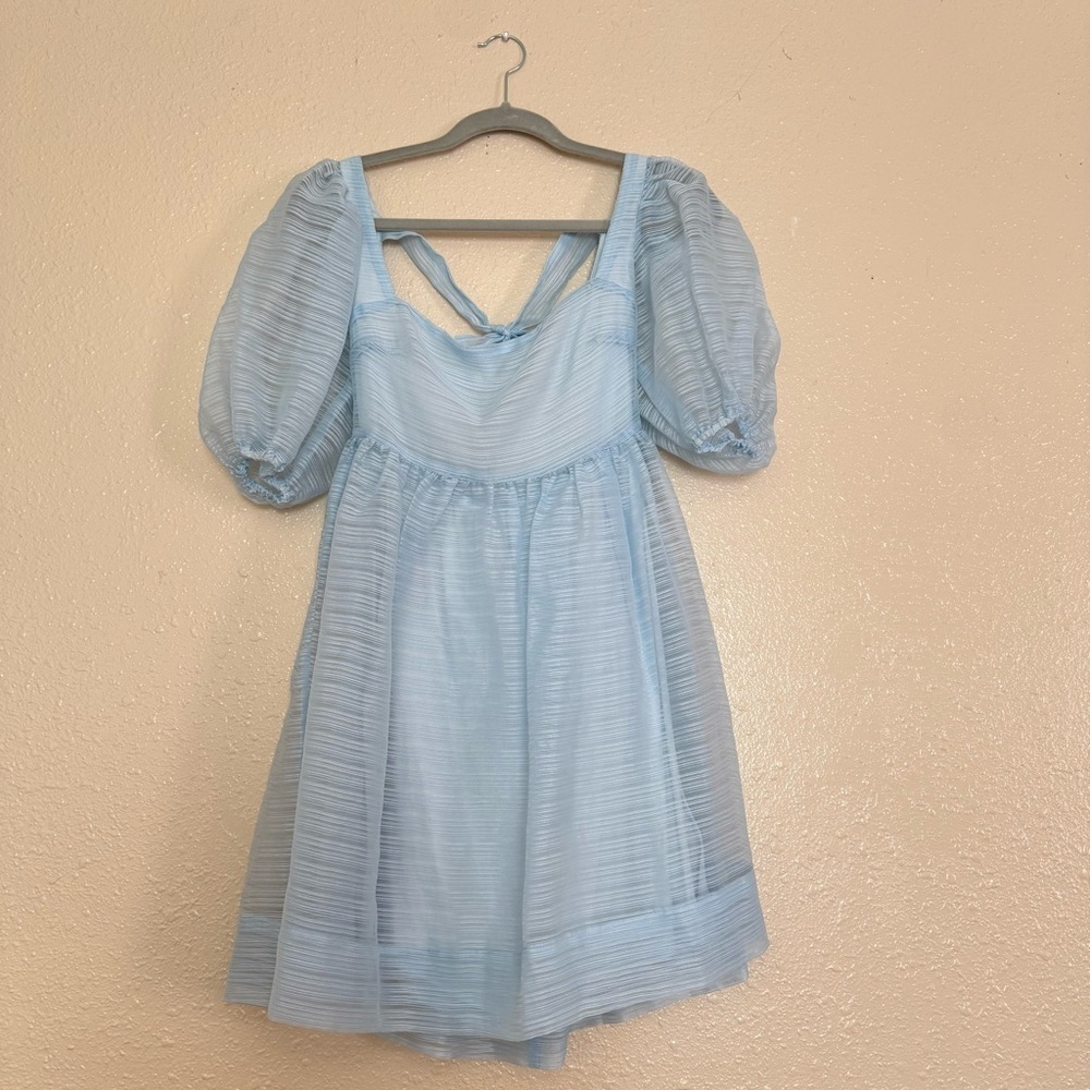 BHLDN x Free People Alaine Puff Sleeve Organza Dress - Picture 2 of 9